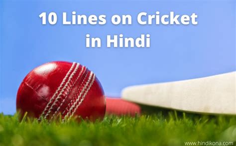 10 lines about cricket in hindi|cricket lines in hindi.